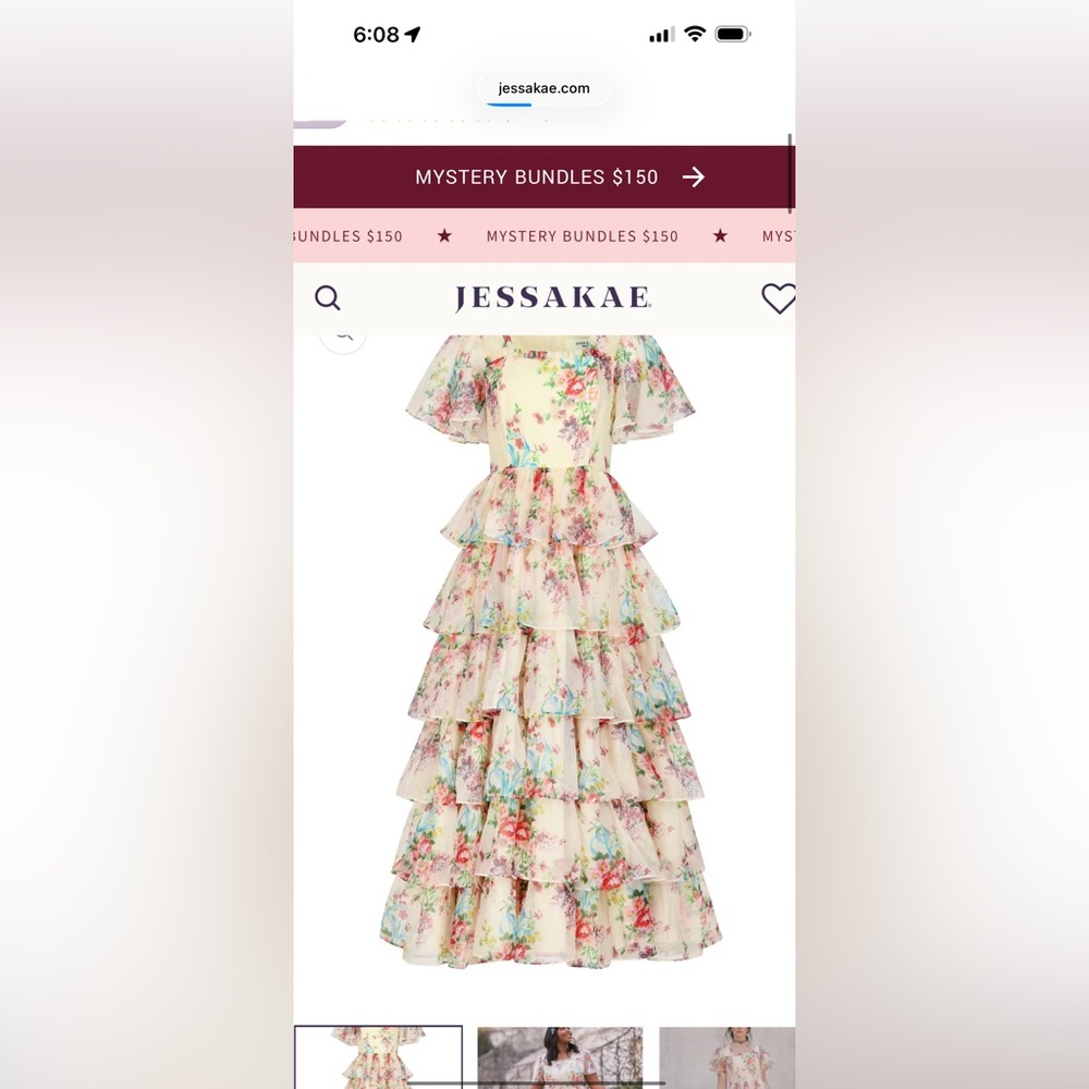 Floral Ruffle Maxi Dress - Picture 3 of 5